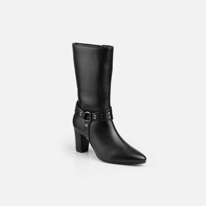 Mochi Women Black Party Boots