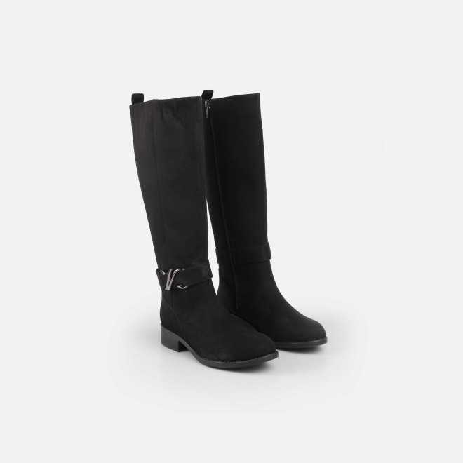 Mochi Women Black Casual Boots (SKU: 31-1032-11-37)