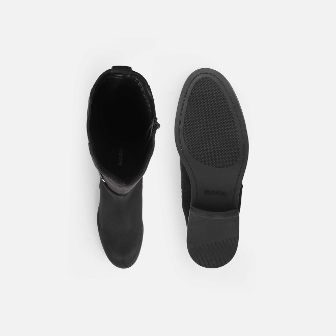 Mochi Women Black Casual Boots (SKU: 31-1032-11-37)