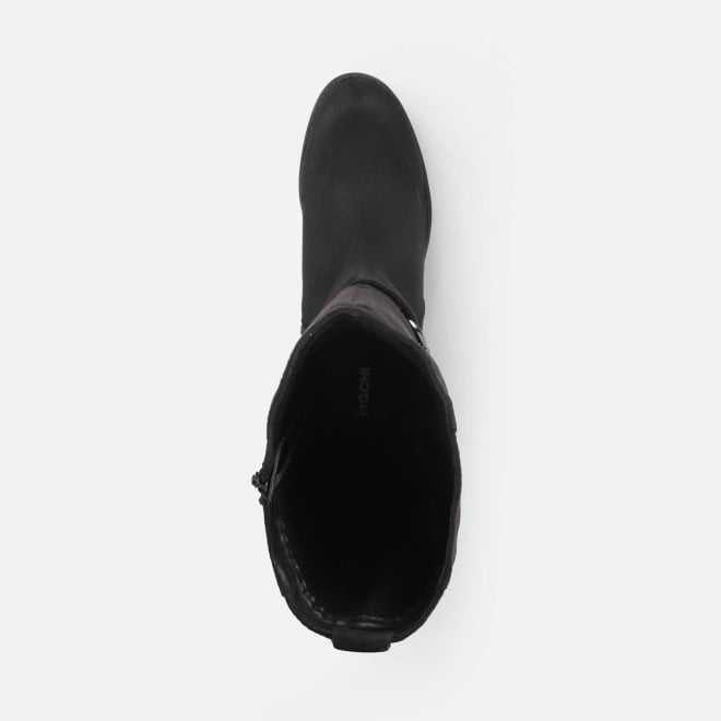 Mochi Women Black Casual Boots (SKU: 31-1032-11-37)