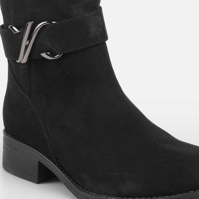 Mochi Women Black Casual Boots (SKU: 31-1032-11-37)