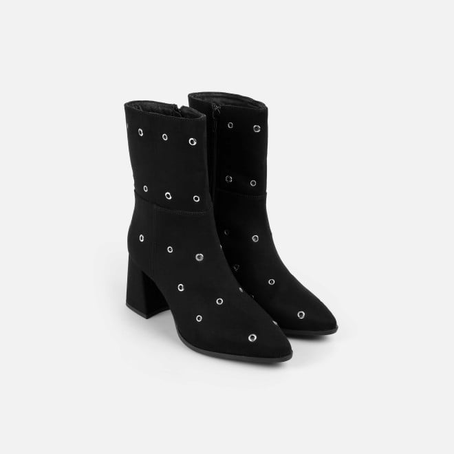 Mochi Women Black Party Boots (SKU: 31-1033-11-38)