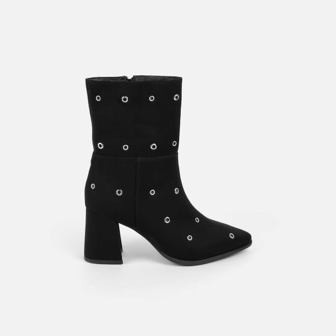 Mochi Women Black Party Boots (SKU: 31-1033-11-38)