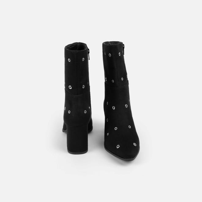 Mochi Women Black Party Boots (SKU: 31-1033-11-38)
