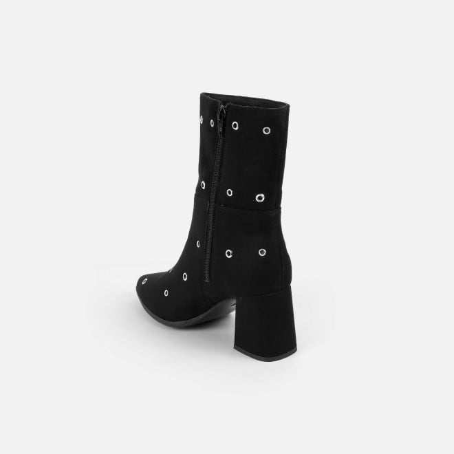Mochi Women Black Party Boots (SKU: 31-1033-11-38)