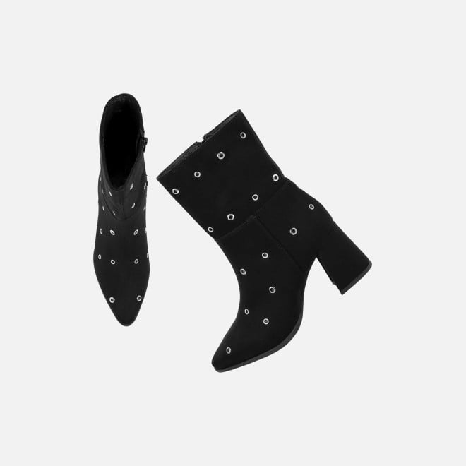 Mochi Women Black Party Boots (SKU: 31-1033-11-38)