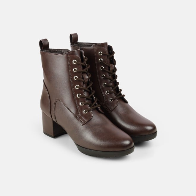 Mochi Women Brown Party Boots (SKU: 31-1034-12-36)