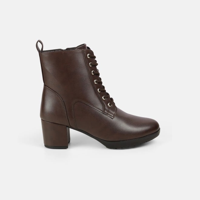 Mochi Women Brown Party Boots (SKU: 31-1034-12-36)