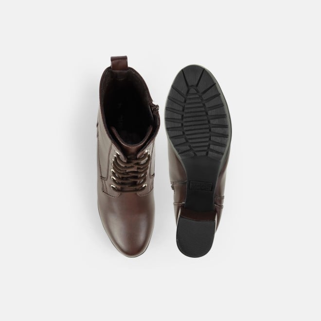 Mochi Women Brown Party Boots (SKU: 31-1034-12-36)