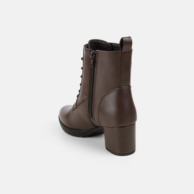 Mochi Women Brown Party Boots (SKU: 31-1034-12-36)