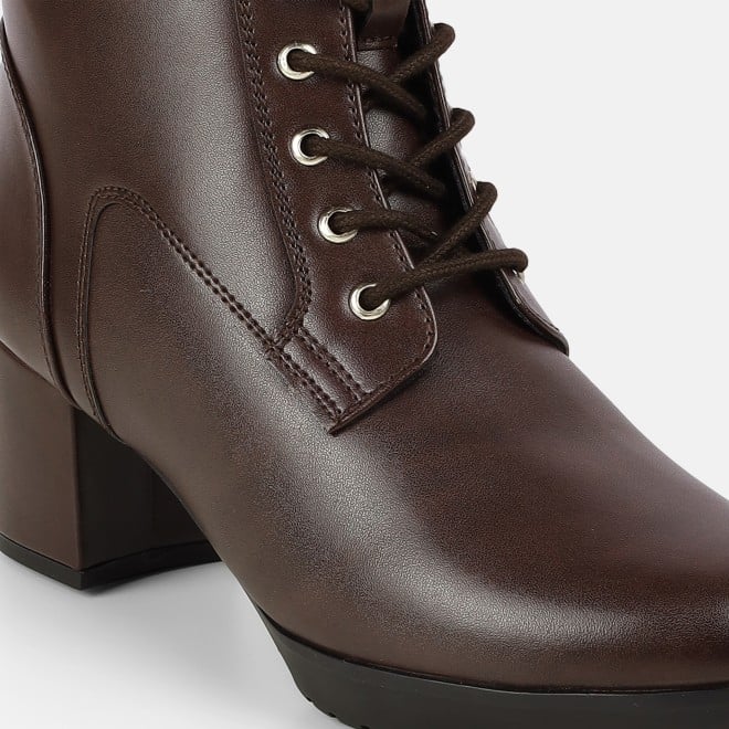 Mochi Women Brown Party Boots (SKU: 31-1034-12-36)