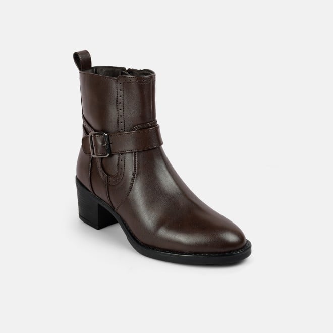 Mochi Women Brown Party Boots (SKU: 31-1035-12-36)