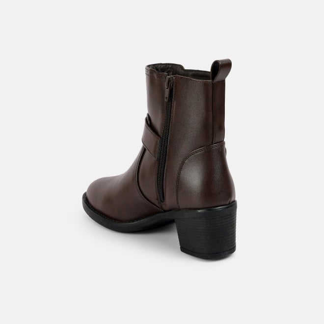 Mochi Women Brown Party Boots (SKU: 31-1035-12-36)