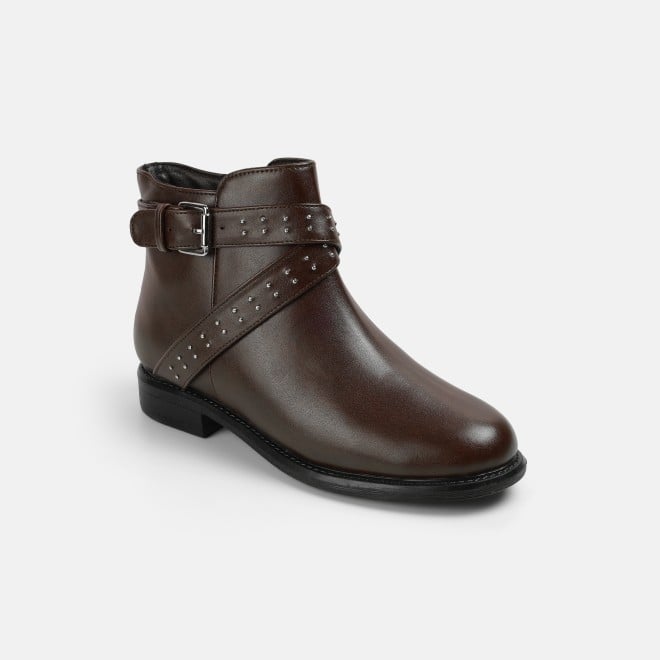 Mochi Women Brown Party Boots (SKU: 31-1037-12-36)