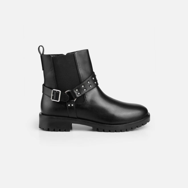 Mochi Women Black Party Boots (SKU: 31-1038-11-36)