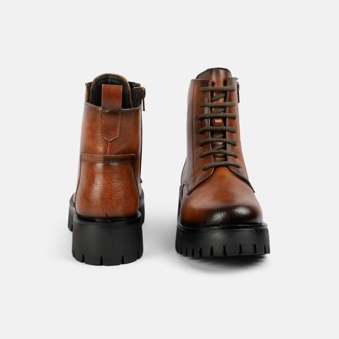 Mochi Women Tan Party Boots (SKU: 31-1040-23-36)