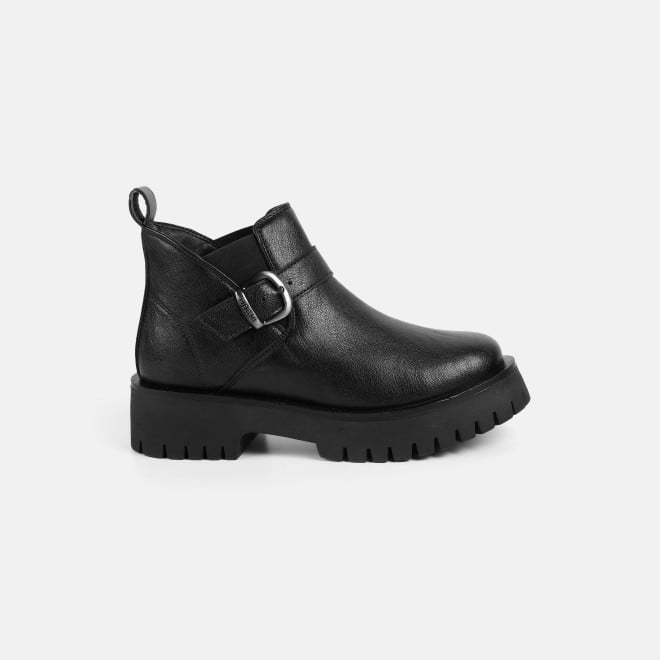 Mochi Women Black Casual Boots (SKU: 31-1041-11-36)