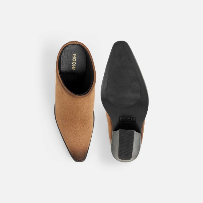 Mochi Women Tan Party Boots (SKU: 31-1051-23-36)