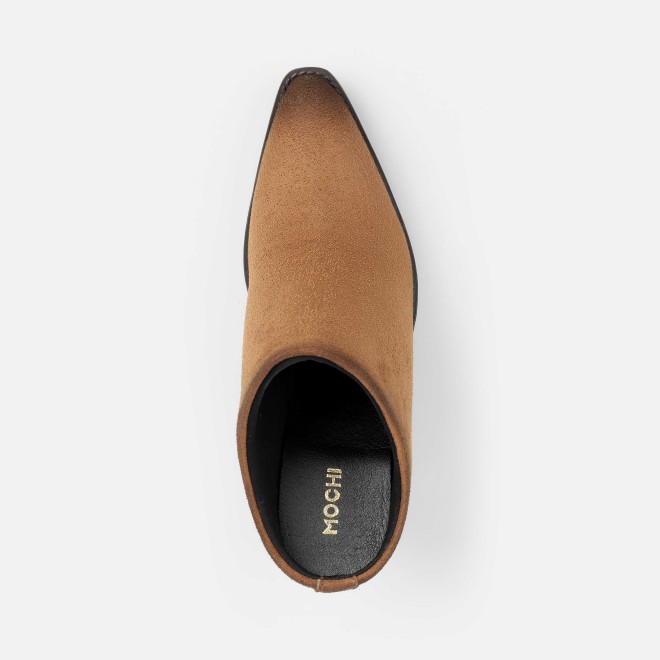 Mochi Women Tan Party Boots (SKU: 31-1051-23-36)