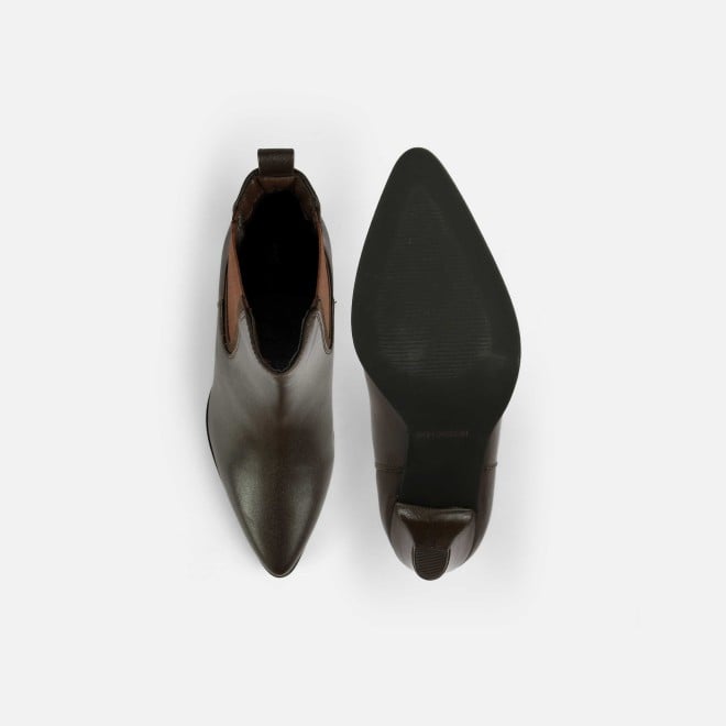 Mochi Women Brown Party Boots (SKU: 31-1075-12-36)