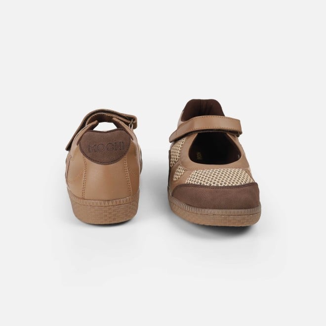 Mochi Women Brown Casual Ballerinas (SKU: 31-1076-12-36)