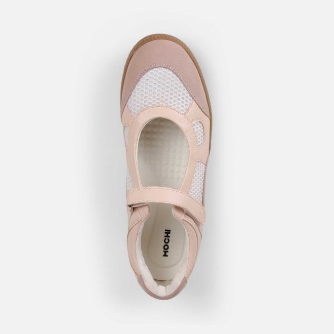 Mochi Women Pink Casual Ballerinas (SKU: 31-1076-24-36)