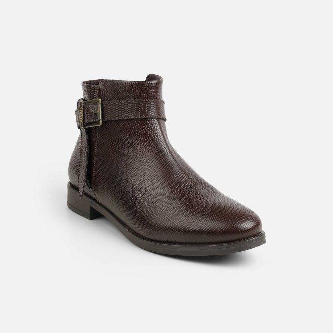 Mochi Women Brown Casual Boots (SKU: 31-1088-12-36)
