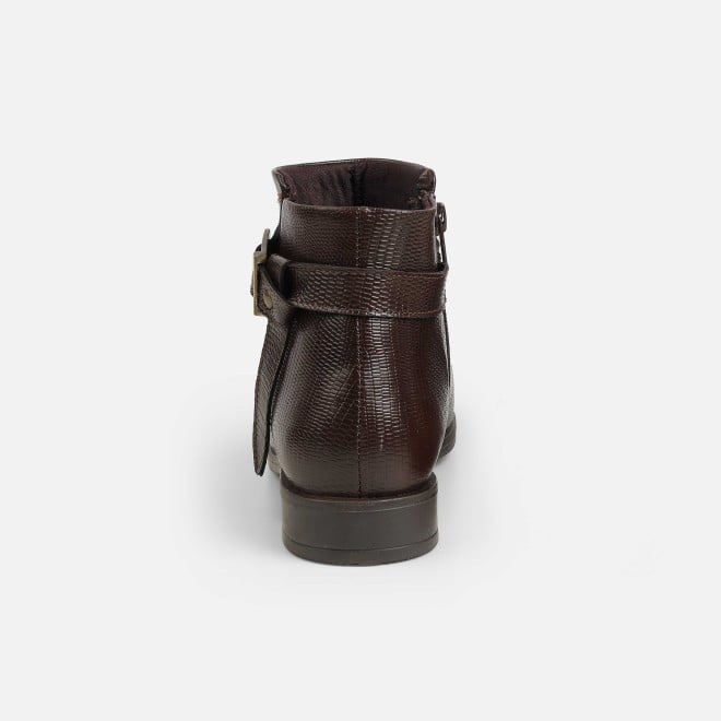 Mochi Women Brown Casual Boots (SKU: 31-1088-12-36)