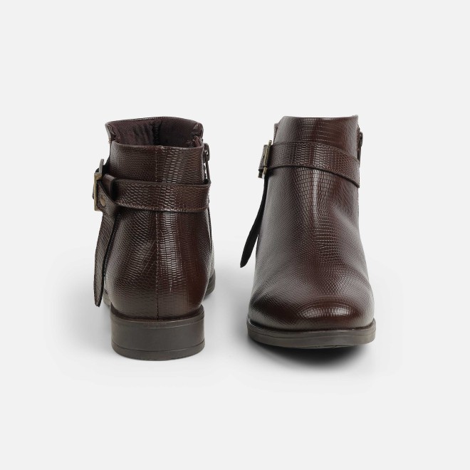 Mochi Women Brown Casual Boots (SKU: 31-1088-12-36)