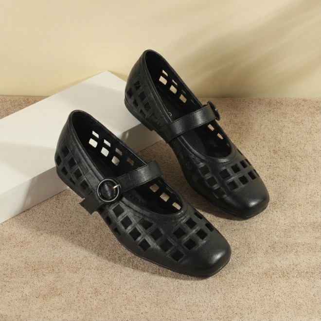 Mochi Women Black Casual Ballerinas