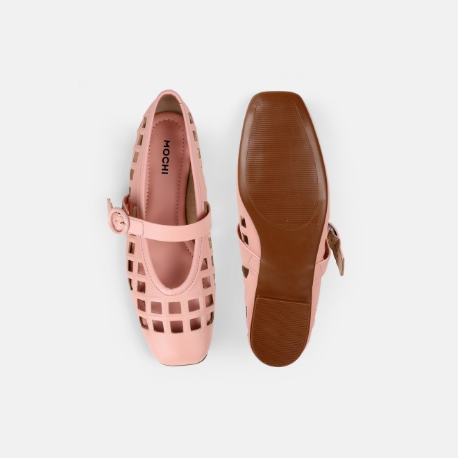 Mochi Women Pink Casual Ballerinas (SKU: 31-1092-24-37)