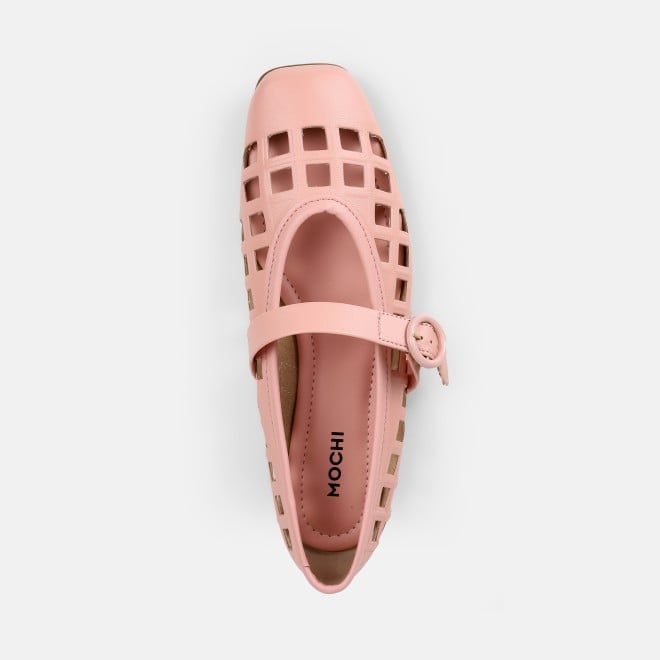 Mochi Women Pink Casual Ballerinas (SKU: 31-1092-24-37)