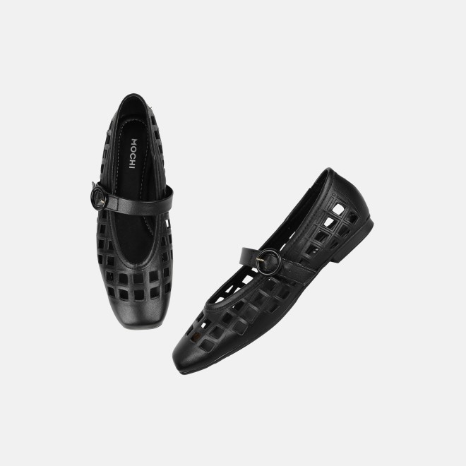 Mochi Women Black Casual Ballerinas (SKU: 31-1092l-11-42)