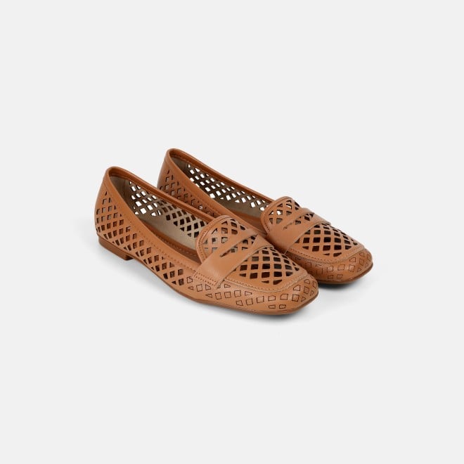 Mochi Women Camel Casual Ballerinas (SKU: 31-1093-97-37)