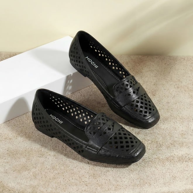 Mochi Women Black Casual Ballerinas