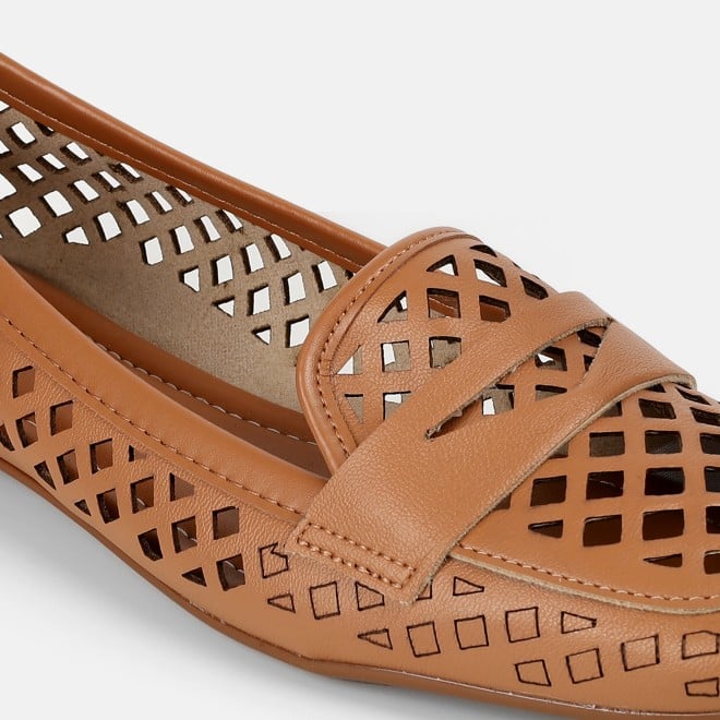 Mochi Women Camel Casual Ballerinas (SKU: 31-1093-97-37)