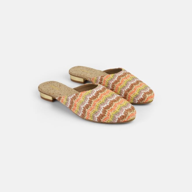 Mochi Women Beige-multi Ethnic Slip Ons (SKU: 31-1094-63-36)