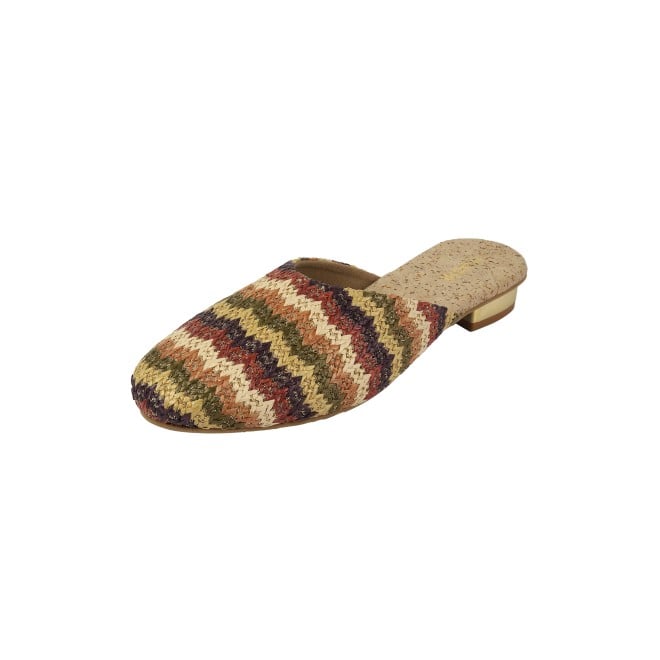 Mochi Women Brown-multi Ethnic Slip Ons (SKU: 31-1094-64-36)