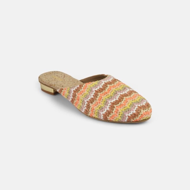 Mochi Women Beige-multi Ethnic Slip Ons (SKU: 31-1094-63-36)