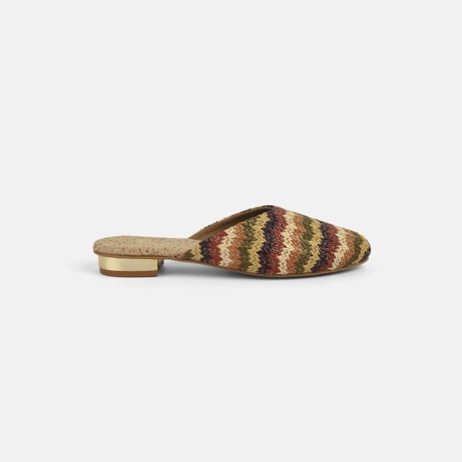 Mochi Women Brown-multi Ethnic Slip Ons (SKU: 31-1094-64-36)