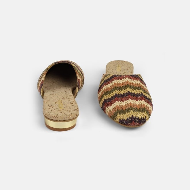 Mochi Women Brown-multi Ethnic Slip Ons (SKU: 31-1094-64-36)