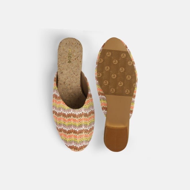 Mochi Women Beige-multi Ethnic Slip Ons (SKU: 31-1094-63-36)