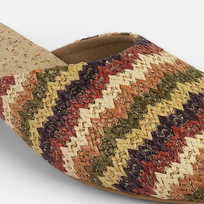 Mochi Women Brown-multi Ethnic Slip Ons (SKU: 31-1094-64-36)