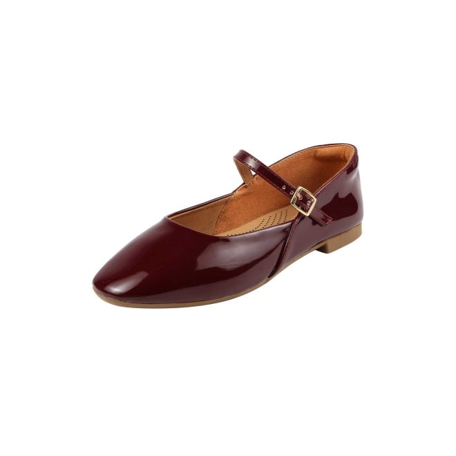Mochi Women Maroon Formal Ballerinas (SKU: 31-1097-44-37)