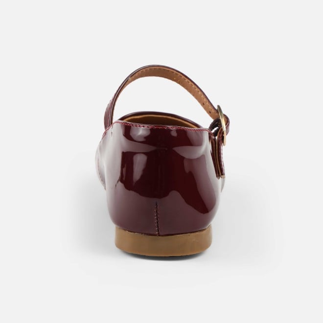 Mochi Women Maroon Formal Ballerinas (SKU: 31-1097-44-37)