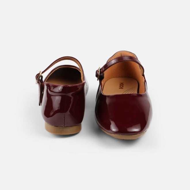 Mochi Women Maroon Formal Ballerinas (SKU: 31-1097-44-37)