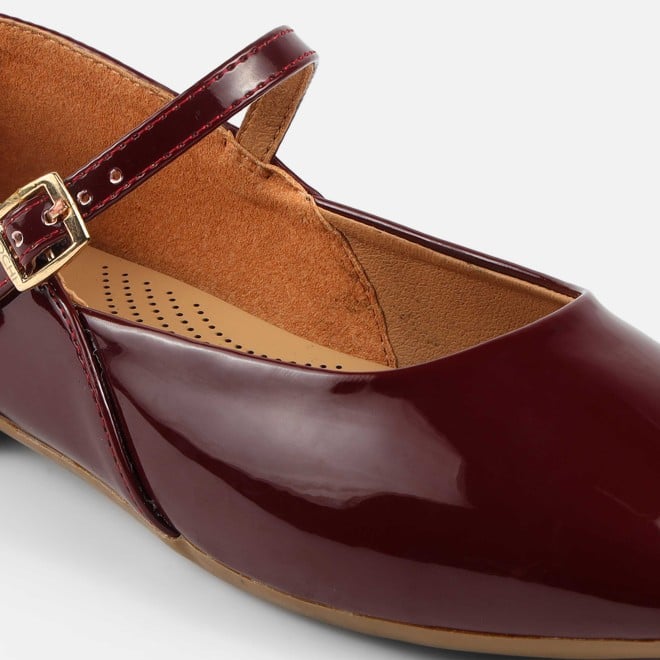 Mochi Women Maroon Formal Ballerinas (SKU: 31-1097-44-37)