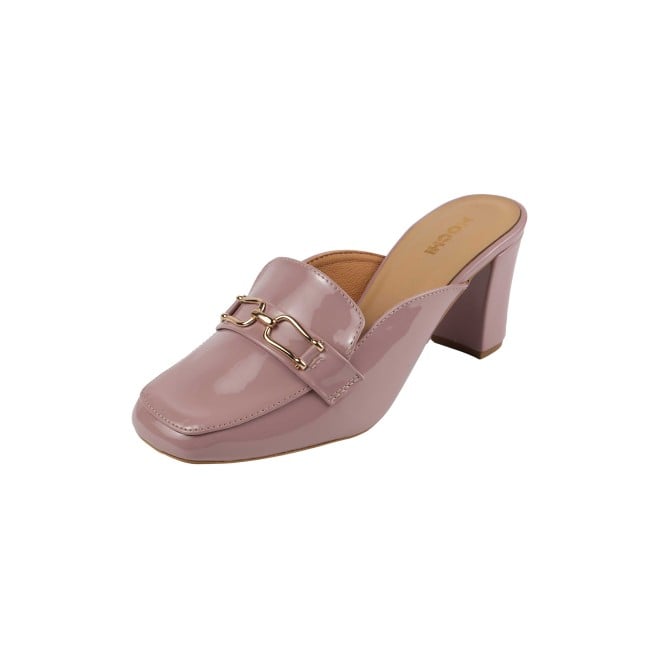 Mochi Women Peach Formal Slip Ons (SKU: 31-1098-80-37)