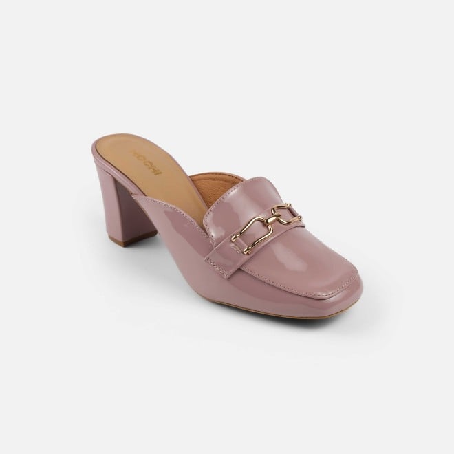 Mochi Women Peach Formal Slip Ons (SKU: 31-1098-80-37)