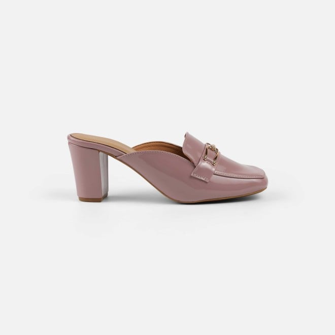 Mochi Women Peach Formal Slip Ons (SKU: 31-1098-80-37)